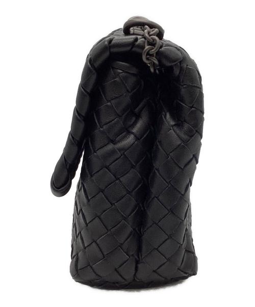 BOTTEGA VENETA（ボッテガベネタ）BOTTEGA VENETA (ボッテガベネタ) イントレチャート ショルダーバッグ ブラックの古着・服飾アイテム
