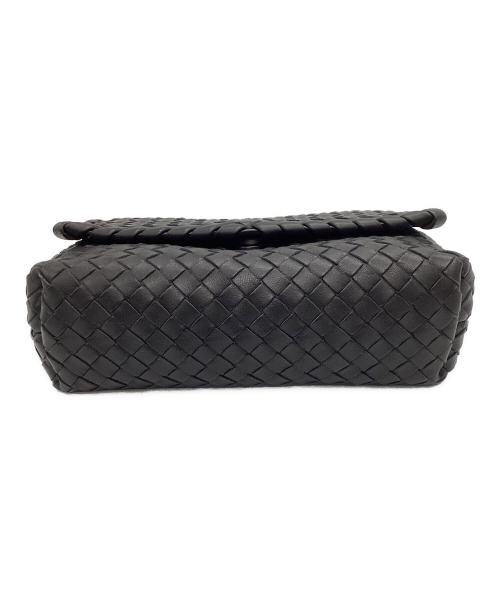 BOTTEGA VENETA（ボッテガベネタ）BOTTEGA VENETA (ボッテガベネタ) イントレチャート ショルダーバッグ ブラックの古着・服飾アイテム