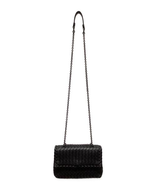 BOTTEGA VENETA（ボッテガベネタ）BOTTEGA VENETA (ボッテガベネタ) イントレチャート ショルダーバッグ ブラックの古着・服飾アイテム