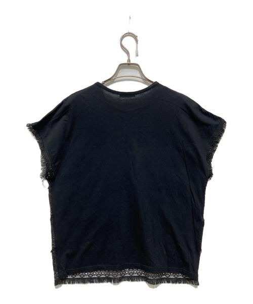 VIVIENNE TAM（ヴィヴィアンタム）VIVIENNE TAM (ヴィヴィアンタム) 半袖切替カットソー ブラック サイズ:38の古着・服飾アイテム