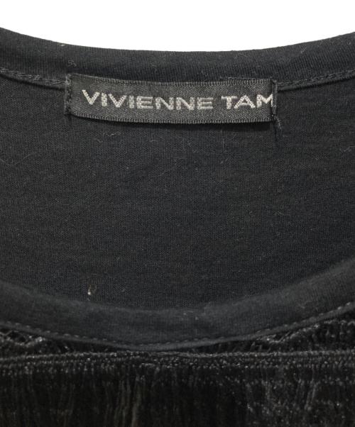 VIVIENNE TAM（ヴィヴィアンタム）VIVIENNE TAM (ヴィヴィアンタム) 半袖切替カットソー ブラック サイズ:38の古着・服飾アイテム