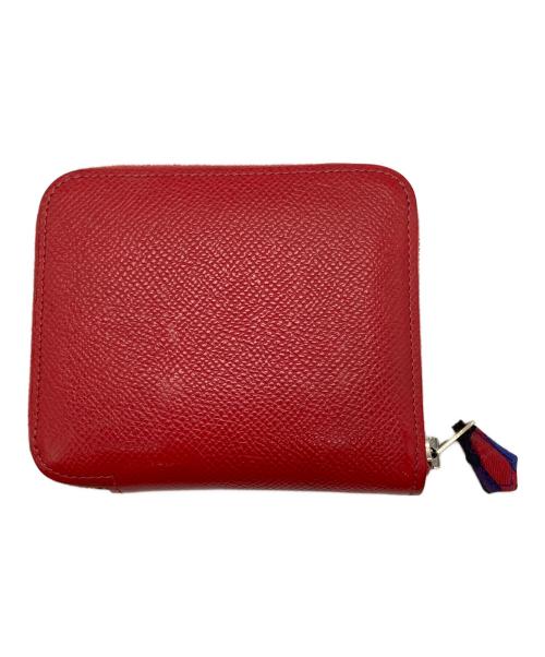 HERMES（エルメス）HERMES (エルメス) アザップシルクイン エプソン コンパクトウォレット レッドの古着・服飾アイテム