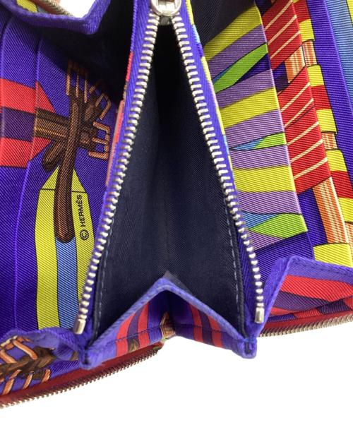 HERMES（エルメス）HERMES (エルメス) アザップシルクイン エプソン コンパクトウォレット レッドの古着・服飾アイテム