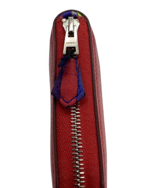 HERMES（エルメス）HERMES (エルメス) アザップシルクイン エプソン コンパクトウォレット レッドの古着・服飾アイテム