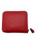 HERMES (エルメス) アザップシルクイン エプソン コンパクトウォレット レッド：32000円