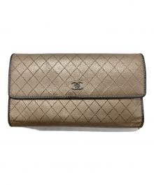 CHANEL（シャネル）の古着「財布」｜ベージュ×グレー