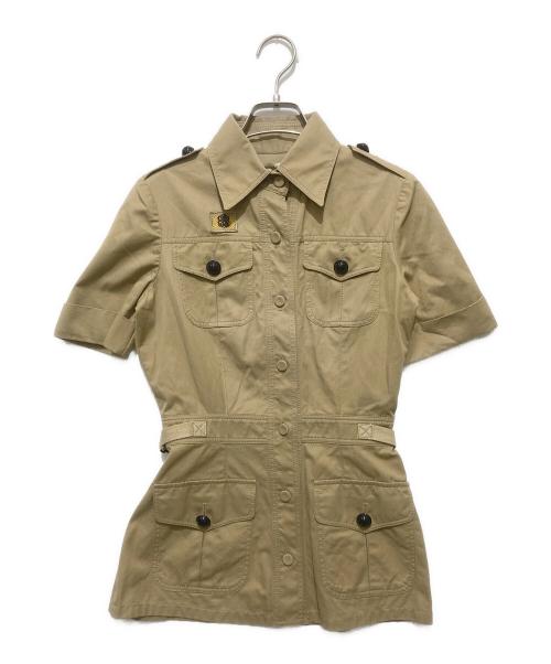 BALENCIAGA（バレンシアガ）BALENCIAGA (バレンシアガ) SAFARI JACKET　/ サファリジャケット / ミリタリージャケット ベージュ サイズ:36の古着・服飾アイテム