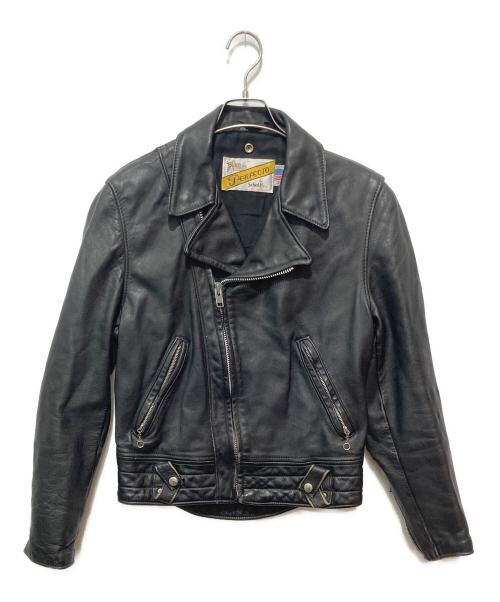 Schott（ショット）Schott (ショット) ダブルライダースジャケット ブラック サイズ:Mの古着・服飾アイテム