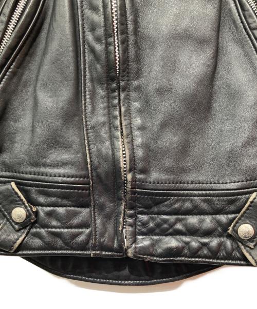 Schott（ショット）Schott (ショット) ダブルライダースジャケット ブラック サイズ:Mの古着・服飾アイテム