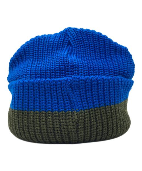 missoni（ミッソーニ）missoni (ミッソーニ) ニット帽 ブルーの古着・服飾アイテム