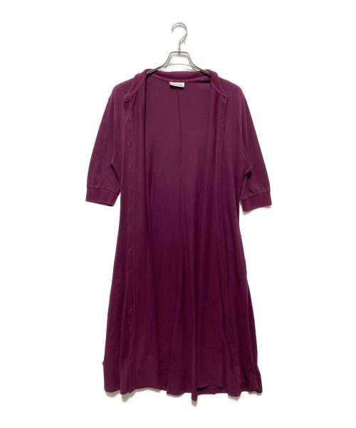 LACOSTE（ラコステ）LACOSTE (ラコステ) 鹿の子 ポロシャツワンピース ボルドー サイズ:38の古着・服飾アイテム