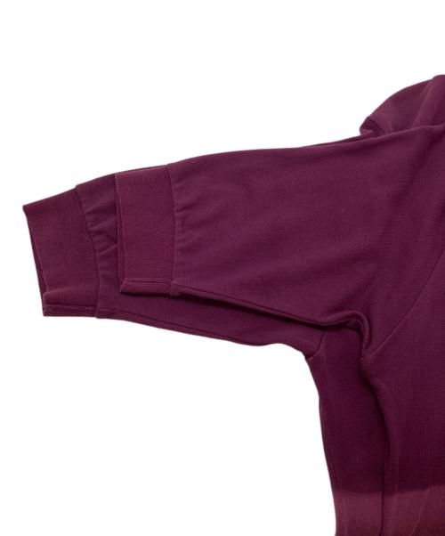 LACOSTE（ラコステ）LACOSTE (ラコステ) 鹿の子 ポロシャツワンピース ボルドー サイズ:38の古着・服飾アイテム