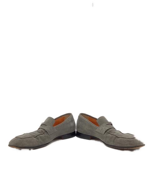 Santoni（サントーニ）Santoni (サントーニ) スエードローファー グレー サイズ:5の古着・服飾アイテム