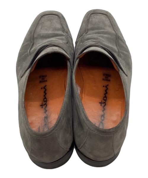 Santoni（サントーニ）Santoni (サントーニ) スエードローファー グレー サイズ:5の古着・服飾アイテム