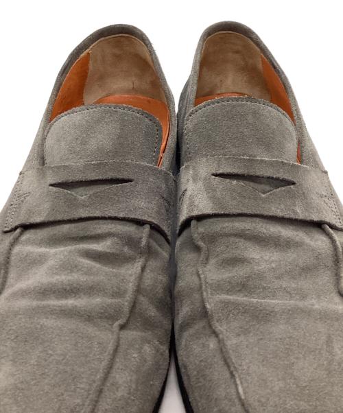 Santoni（サントーニ）Santoni (サントーニ) スエードローファー グレー サイズ:5の古着・服飾アイテム