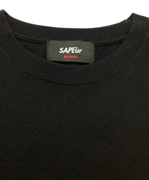 SAPEur（サプール）SAPEur (サプール) MADE IN WORLD (メイドインワールド) 半袖カットソー ブラック サイズ:Mの古着・服飾アイテム