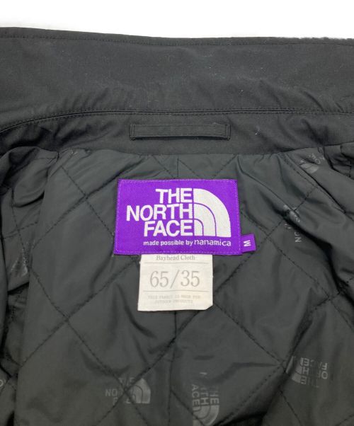 THE NORTHFACE PURPLELABEL（ザ・ノースフェイス パープルレーベル）THE NORTHFACE PURPLELABEL (ザ・ノースフェイス パープルレーベル) BEAMS (ビームス) 別注65/35クロスステンカラーコート ブラック サイズ:Ｍの古着・服飾アイテム