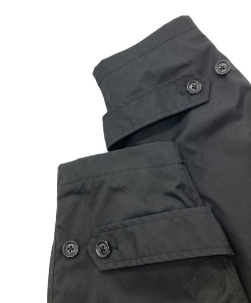 THE NORTHFACE PURPLELABEL（ザ・ノースフェイス パープルレーベル）THE NORTHFACE PURPLELABEL (ザ・ノースフェイス パープルレーベル) BEAMS (ビームス) 別注65/35クロスステンカラーコート ブラック サイズ:Ｍの古着・服飾アイテム