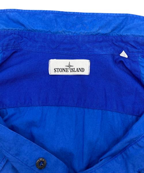 STONE ISLAND（ストーンアイランド）STONE ISLAND (ストーンアイランド) S/S Militaly Shirt/半袖シャツ ブルー サイズ:Ｍの古着・服飾アイテム