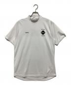 F.C.R.B.エフシーレアルブリストル）の古着「S/S TEAM MOCK NECK TOP チーム モックネック半袖Tシャツ」｜ホワイト