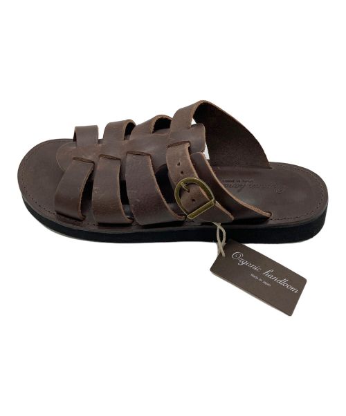 organic handloom（オーガニックハンドルーム）organic handloom (オーガニックハンドルーム) レザーサンダル① ブラウン サイズ:27の古着・服飾アイテム