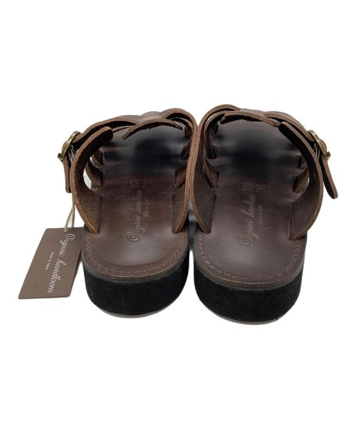 organic handloom（オーガニックハンドルーム）organic handloom (オーガニックハンドルーム) レザーサンダル① ブラウン サイズ:27の古着・服飾アイテム