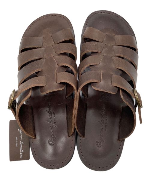 organic handloom（オーガニックハンドルーム）organic handloom (オーガニックハンドルーム) レザーサンダル① ブラウン サイズ:27の古着・服飾アイテム