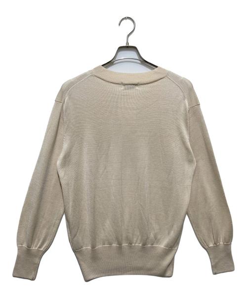 rencontrant（レンコントラント）rencontrant (レンコントラント) シルクニット アイボリー サイズ:Lの古着・服飾アイテム