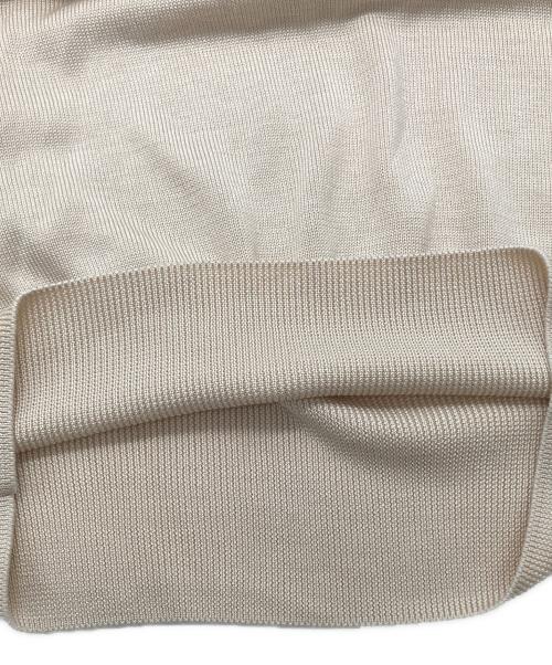 rencontrant（レンコントラント）rencontrant (レンコントラント) シルクニット アイボリー サイズ:Lの古着・服飾アイテム