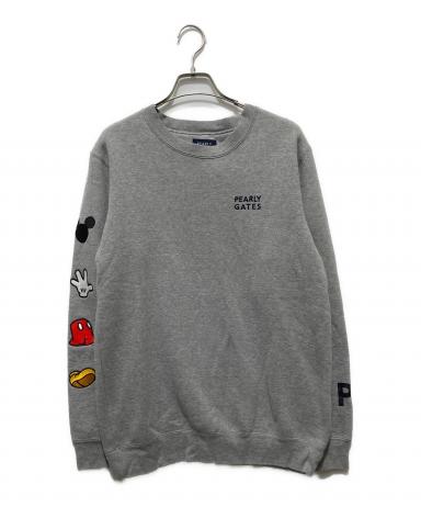 PEARLY GATES フード付きスウェット グレー 中古・古着通販】PEARLY GATES (パーリーゲイツ) DISNEY (ディズニー