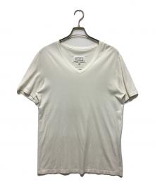 Maison Margiela×Ron Herman（メゾンマルジェラ×ロンハーマン）の古着「19SS Limited Edition 10th Anniversary VネックS/Sカットソー」｜ホワイト