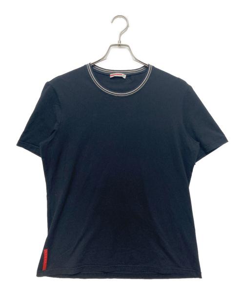 PRADA SPORTS（プラダスポーツ）PRADA SPORTS (プラダスポーツ) クルーネック ストレッチ 半袖カットソー ブラック サイズ:XLの古着・服飾アイテム