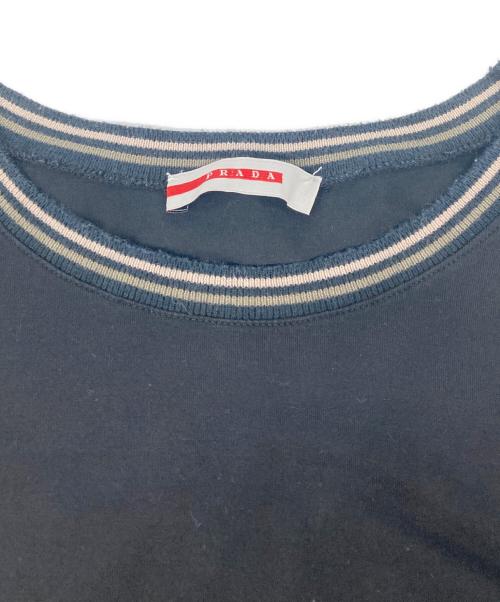 PRADA SPORTS（プラダスポーツ）PRADA SPORTS (プラダスポーツ) クルーネック ストレッチ 半袖カットソー ブラック サイズ:XLの古着・服飾アイテム
