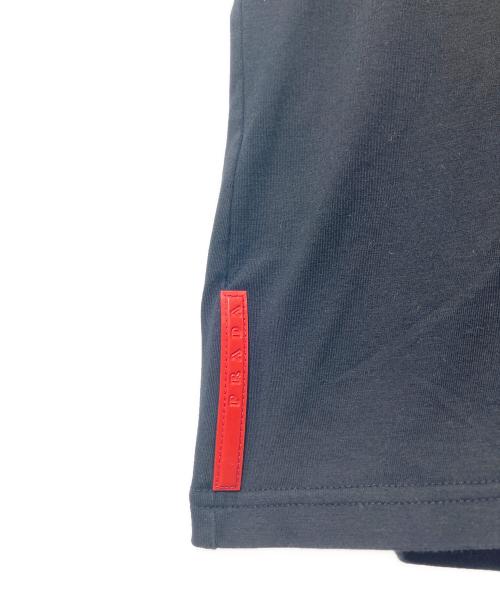 PRADA SPORTS（プラダスポーツ）PRADA SPORTS (プラダスポーツ) クルーネック ストレッチ 半袖カットソー ブラック サイズ:XLの古着・服飾アイテム