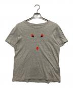 IKKO TANAKA×ISSEY MIYAKEイッコウタナカ×イッセイミヤケ）の古着「Nihon Buyo Graphic Tee / 日本舞踊 グラッフィック Tシャツ」｜グレー