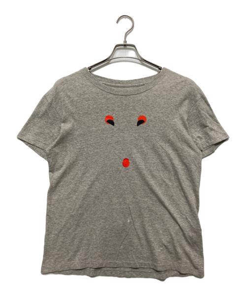 IKKO TANAKA（イッコウタナカ）IKKO TANAKA (イッコウタナカ) ISSEY MIYAKE (イッセイミヤケ) Nihon Buyo Graphic Tee / 日本舞踊 グラッフィック Tシャツ グレー サイズ:Sの古着・服飾アイテム