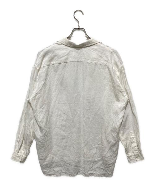 edifice la boucle（エディフィス ラ ブークル）EDIFICE LA BOUCLE (エディフィス ラ ブークル) スキッパーリネンシャツ ホワイト サイズ:XSの古着・服飾アイテム