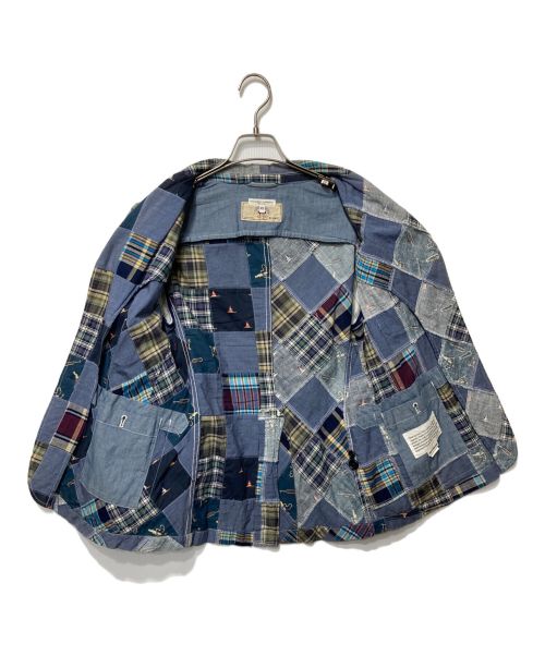 Engineered Garments（エンジニアドガーメンツ）Engineered Garments (エンジニアド ガーメンツ) BEAMS (ビームス) パッチワークジャケット ブルー サイズ:XSの古着・服飾アイテム