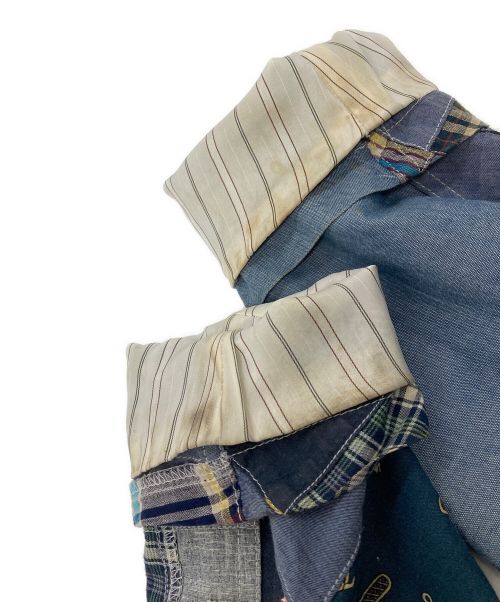 Engineered Garments（エンジニアドガーメンツ）Engineered Garments (エンジニアド ガーメンツ) BEAMS (ビームス) パッチワークジャケット ブルー サイズ:XSの古着・服飾アイテム