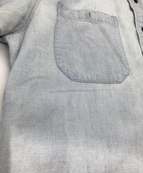 RRL（ダブルアールエル）RRL (ダブルアールエル) 半袖デニムシャツ ブルー サイズ:Sの古着・服飾アイテム