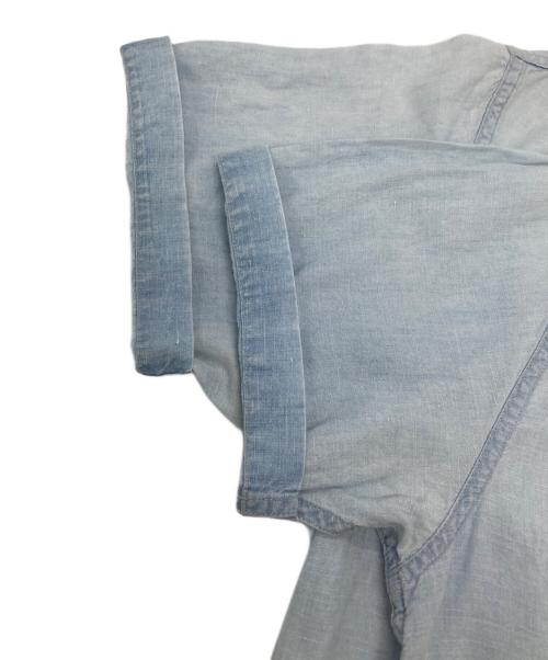 RRL（ダブルアールエル）RRL (ダブルアールエル) 半袖デニムシャツ ブルー サイズ:Sの古着・服飾アイテム