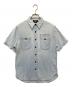 RRL（ダブルアールエル）の古着「半袖デニムシャツ」｜ブルー