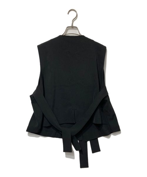 Ujoh（ウジョー）Ujoh (ウジョー) Pocket W Belted Vest ブラック サイズ:2の古着・服飾アイテム