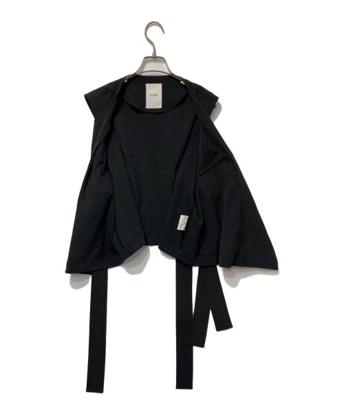 Ujoh（ウジョー）Ujoh (ウジョー) Pocket W Belted Vest ブラック サイズ:2の古着・服飾アイテム