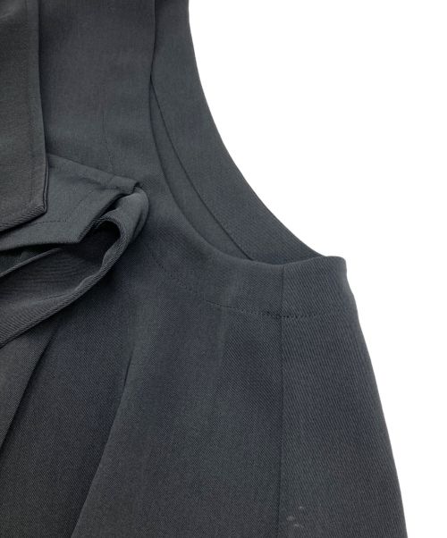 Ujoh（ウジョー）Ujoh (ウジョー) Pocket W Belted Vest ブラック サイズ:2の古着・服飾アイテム