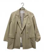 A + TOKYOエープラス トウキョウ）の古着「レザーバーチカルシェイプジャケット」｜ベージュ