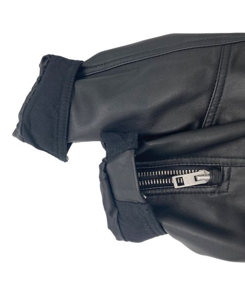 BOSS HUGO BOSS（ボス ヒューゴボス）BOSS HUGO BOSS (ボス ヒューゴボス) ライダースジャケット ブラック サイズ:Lの古着・服飾アイテム
