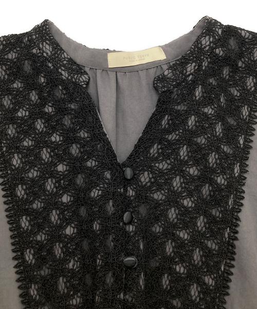 PUBLIC TOKYO（パブリックトウキョウ）PUBLIC TOKYO (パブリックトウキョウ) コードレースカフタンワンピース グレー サイズ:FREEの古着・服飾アイテム