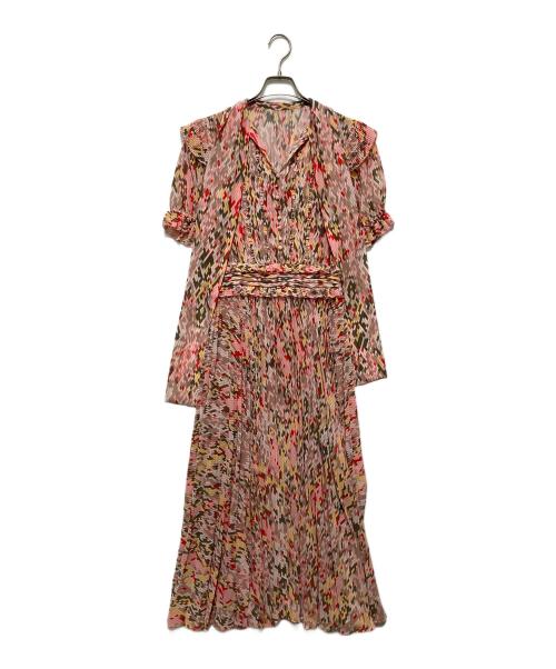 CORCOVADO（コルコバード）CORCOVADO (コルコバード) シフォンドレス ピンク サイズ:Mの古着・服飾アイテム