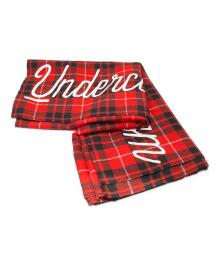 UNDERCOVERISM（アンダーカバーイズム）の古着「レタリングロゴウールストール」｜レッド×ブラック